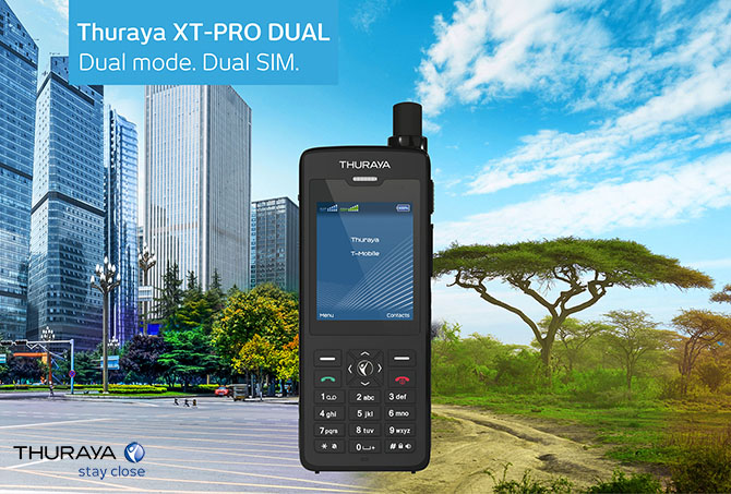 Thuraya XT-PRO DUAL — спутниковый и GSM телефон 2-в-1 для надёжной связи в Казахстане